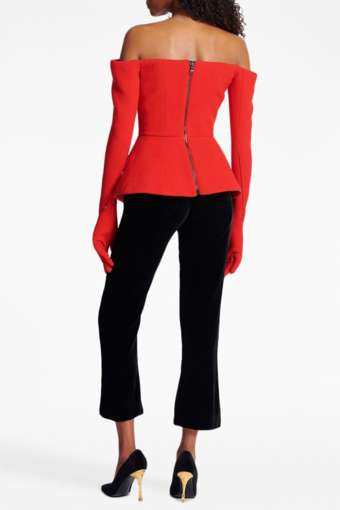 Stylish beautiful dress | Coretta Off Shoulder V-neck Blazer - Ideal for special occasions