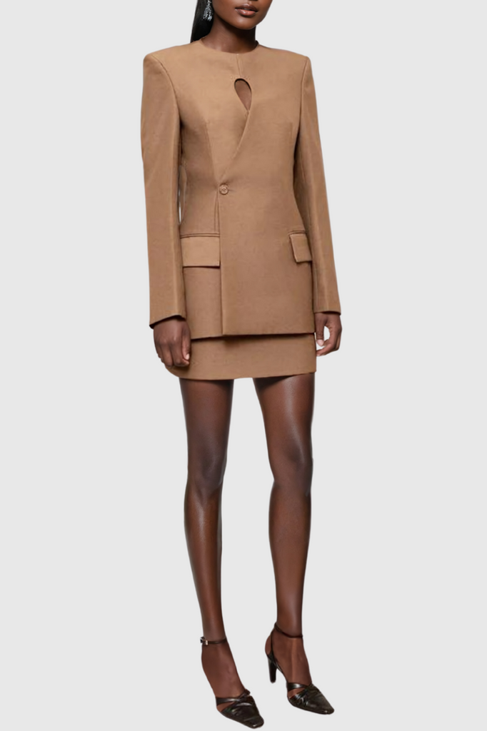 Stylish beautiful dress | Cressida Cutout Asymmetric Blazer - Ideal for special occasions