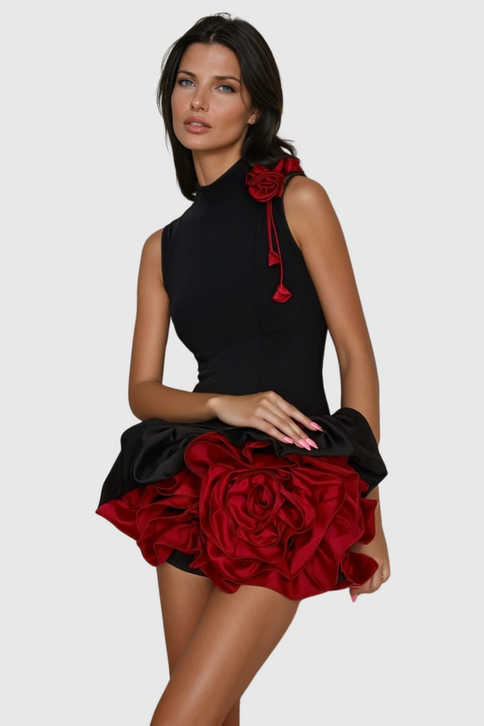 Shop  beautiful dress - Perfect for special occasions | Cristiano Flower Appliqué Mini Dress