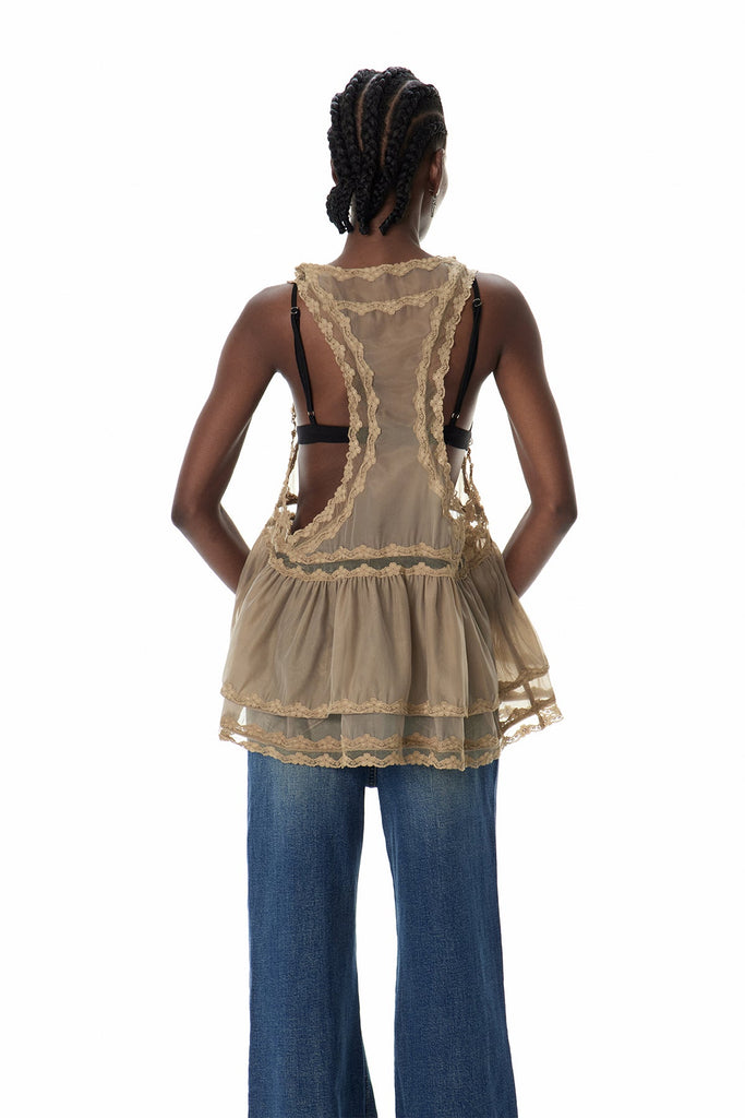 Cyneburg Lace Mesh Mini Dress - Stylish beautiful dress for special occasions | Buy Online