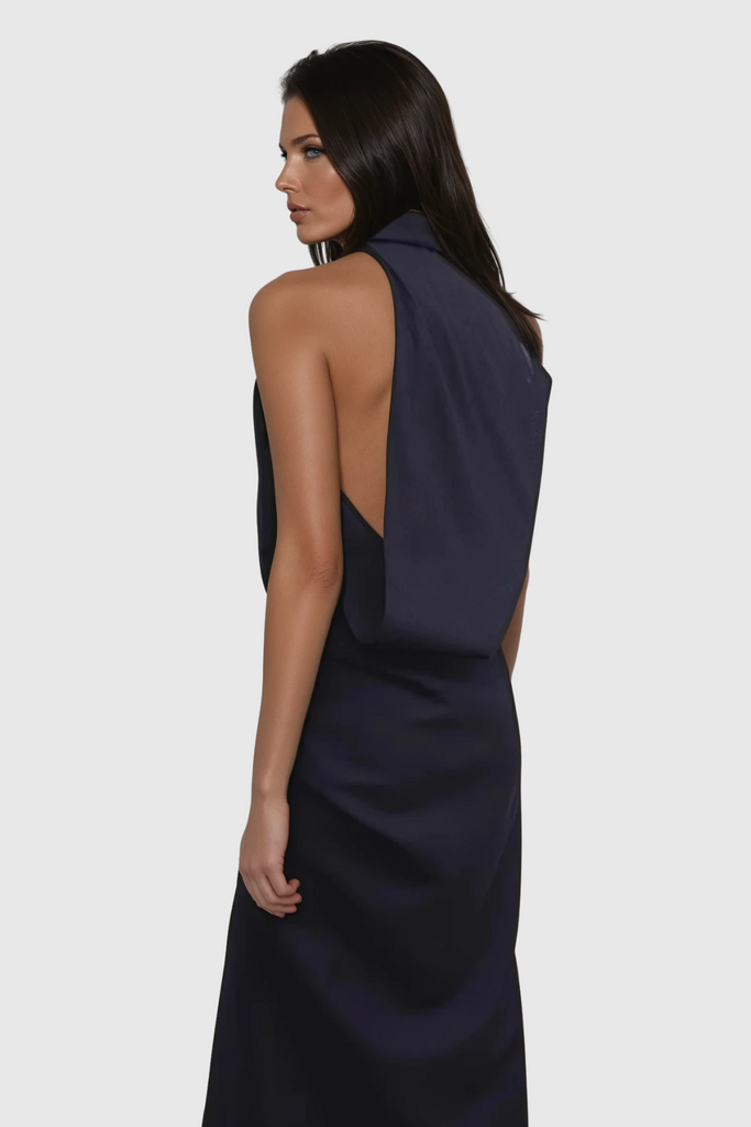 Daan Asymmetric Ruch Maxi Dress - Stylish beautiful dress for special occasions | Buy Online