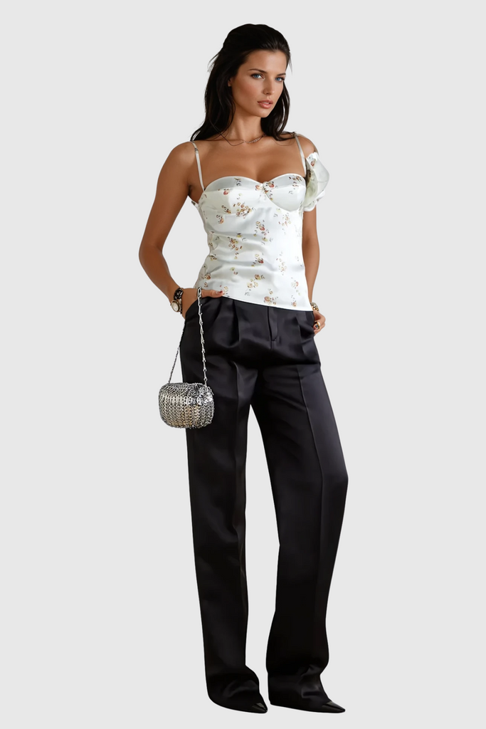 Dagfinn Spaghetti Flower Top - Stylish beautiful dress for special occasions | Buy Online