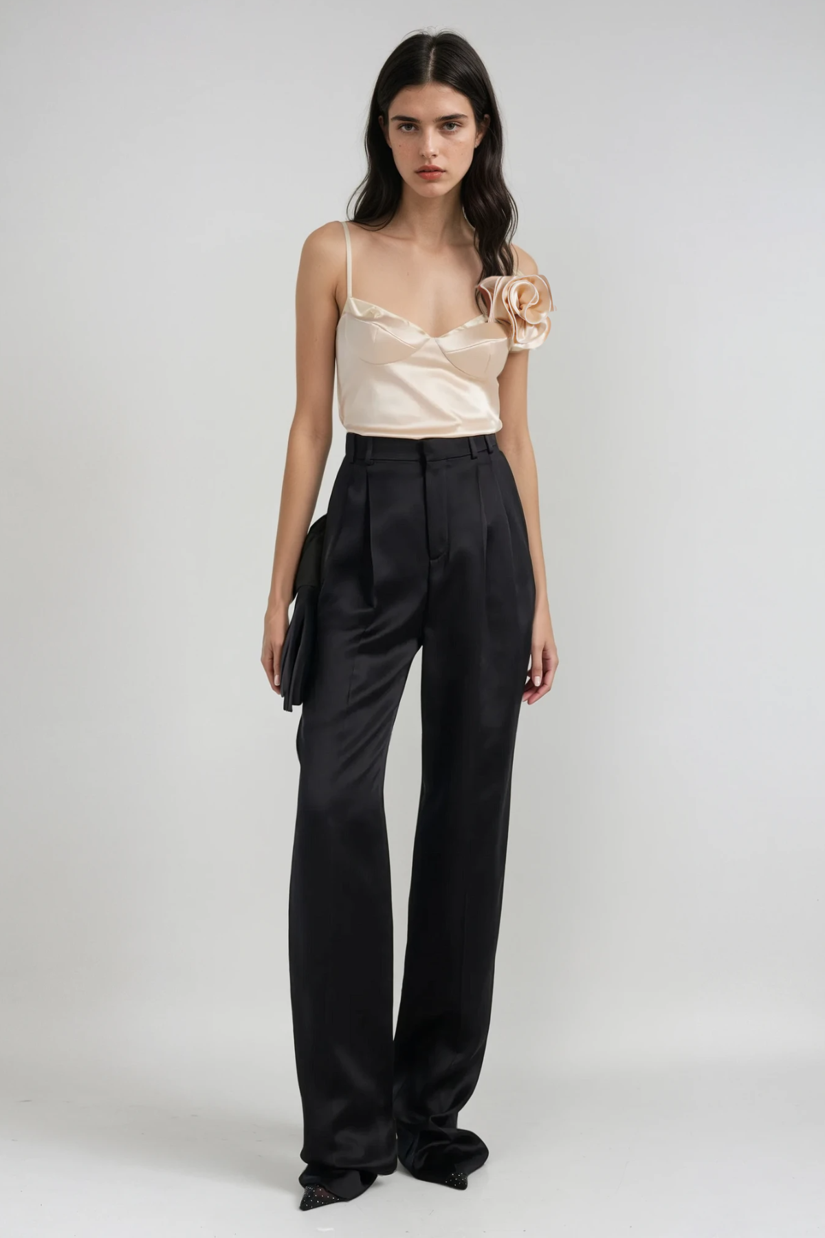 Dagfinn Flower Satin Top