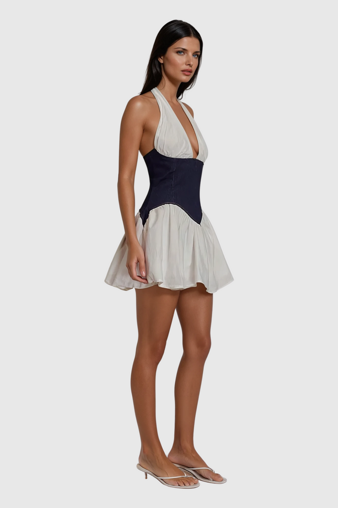 Shop  beautiful dress - Perfect for special occasions | Dagur Plunge Ruffle Mini Dress