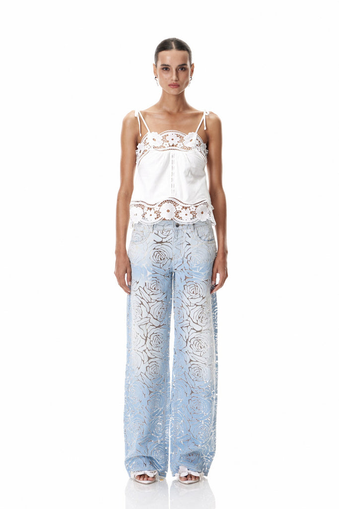 Stylish beautiful dress | Daichi Spaghetti Lace Top - Ideal for special occasions