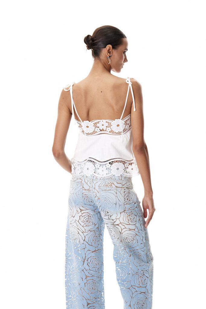 Daichi Spaghetti Lace Top - Stylish beautiful dress for special occasions | Buy Online