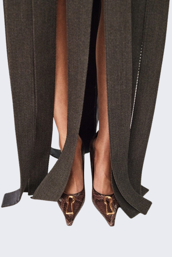 Shop  beautiful dress - Perfect for special occasions | kimberley Halter Unstitched Ribbons Maxi Dress