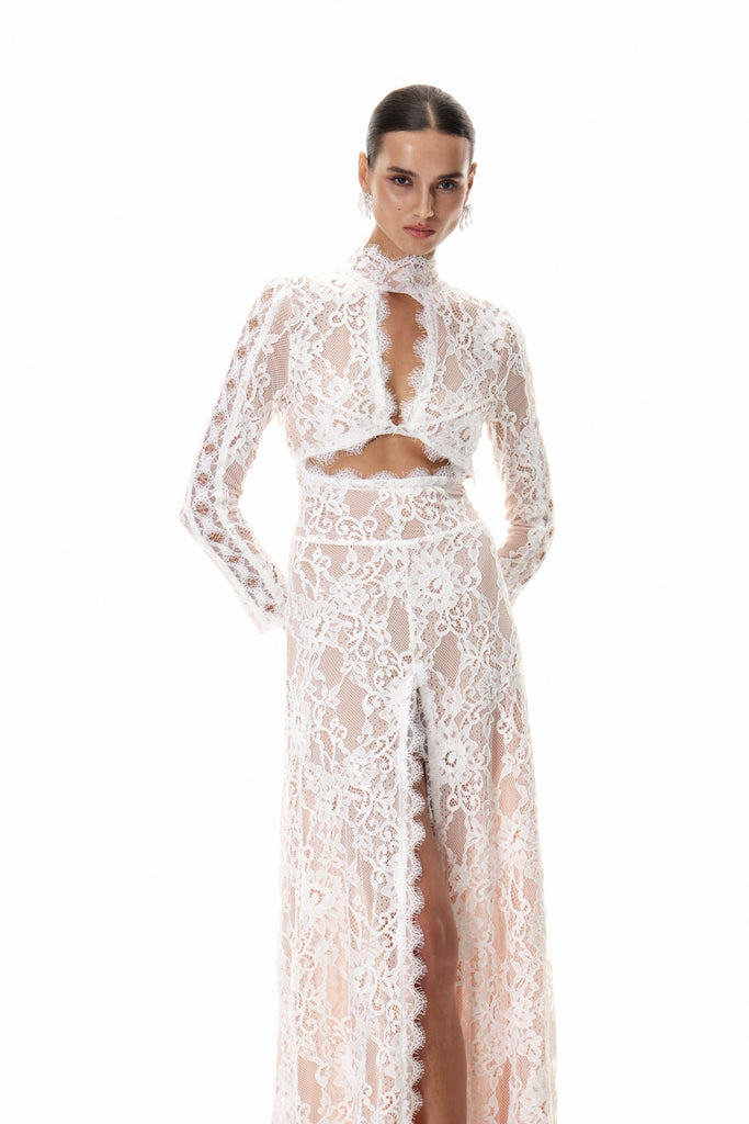 Daividh Cutout Lace Maxi Dress - Stylish beautiful dress for special occasions | Buy Online