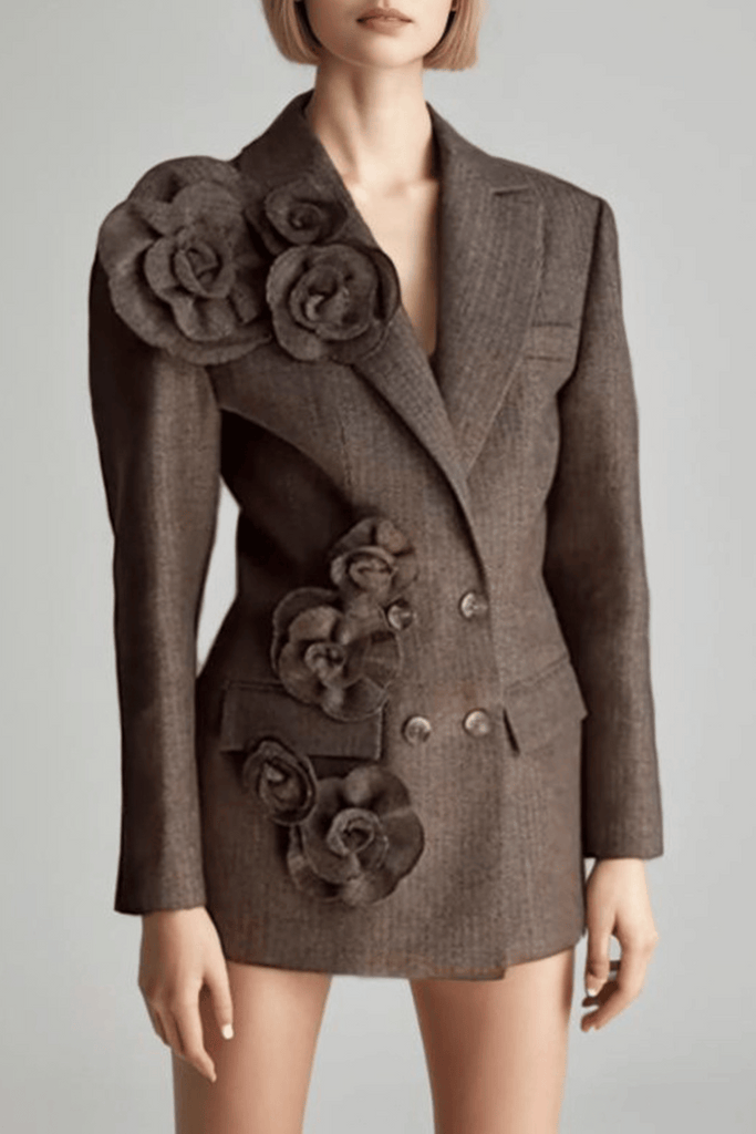 Stylish beautiful dress | Daivya Floral Appliqué Blazer - Ideal for special occasions