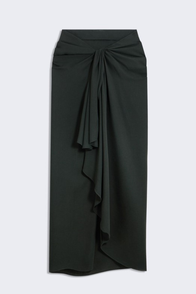 judith Halter Twisted Skirt Two Piece Set - Black - Stylish black dress for special occasions | Buy Online