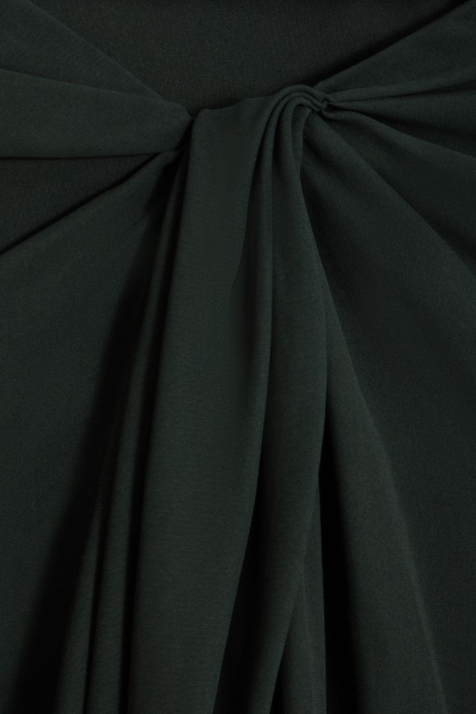 Stylish black dress | judith Halter Twisted Skirt Two Piece Set - Black - Ideal for special occasions