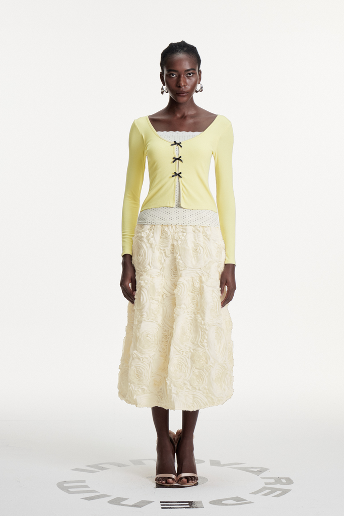 Shop  beautiful dress - Perfect for special occasions | Dalida Bow Dot Long Sleeve Top