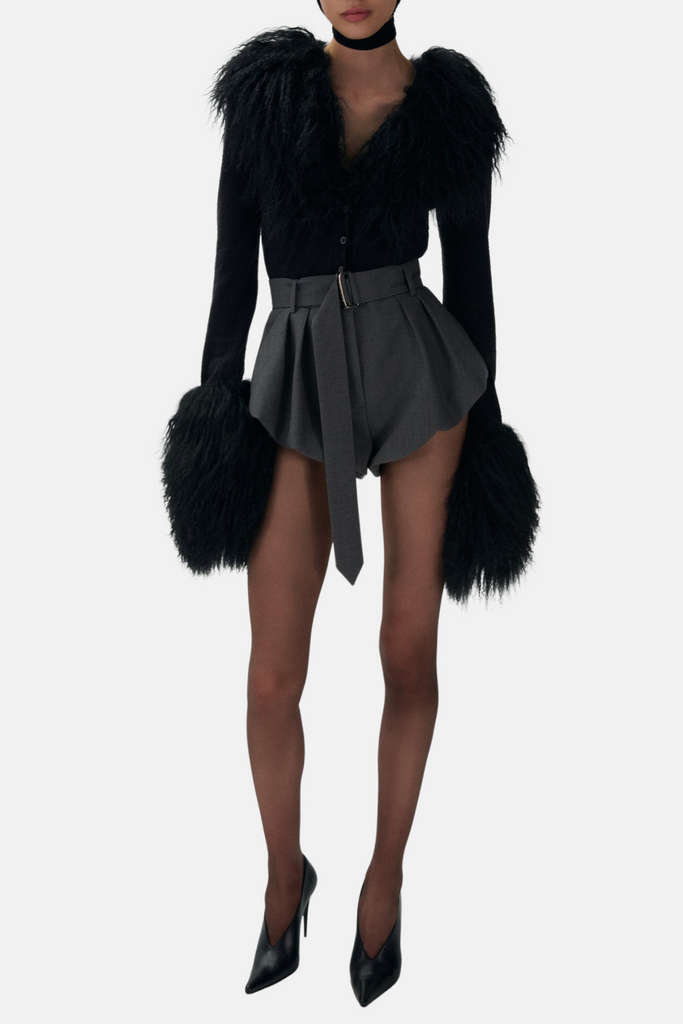 Stylish red dress | Dalida Flared Shorts - Ideal for special occasions