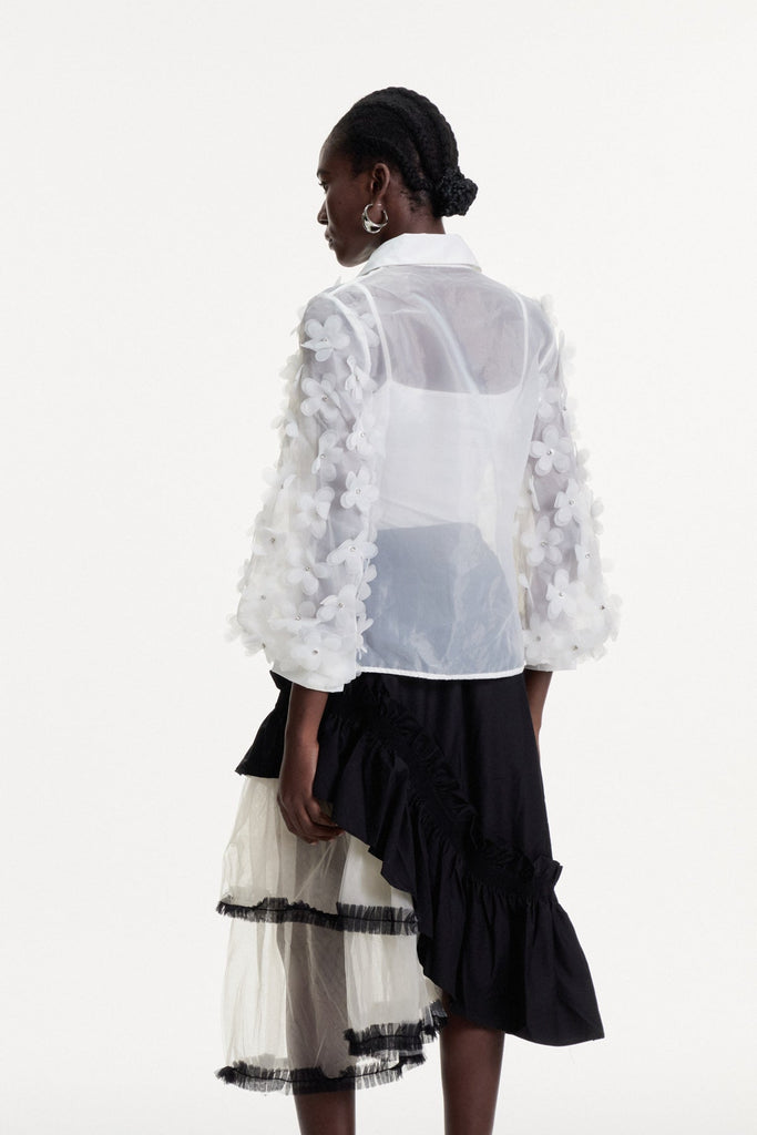 Stylish beautiful dress | Dalit Flower Crystal Top - Ideal for special occasions