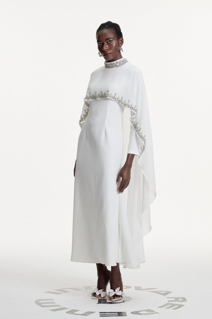 Stylish beautiful dress | Dallas Crystal Shawl Maxi Dress - Ideal for special occasions