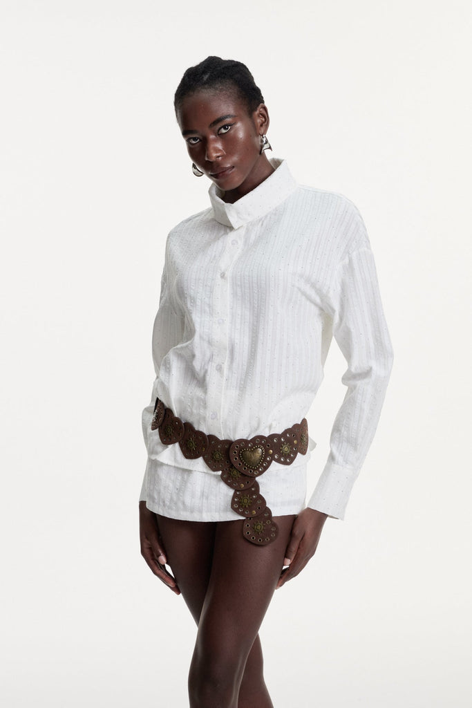 Dalton Stripe Rhinestone Skirt Set - Stylish beautiful dress for special occasions | Buy Online