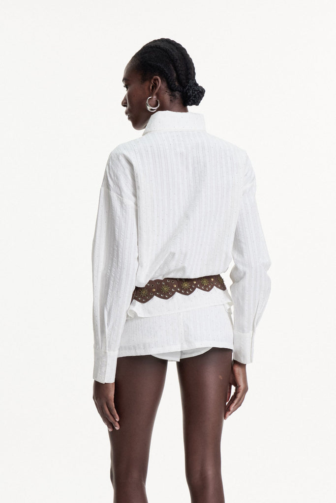 Stylish beautiful dress | Dalton Stripe Rhinestone Skirt Set - Ideal for special occasions