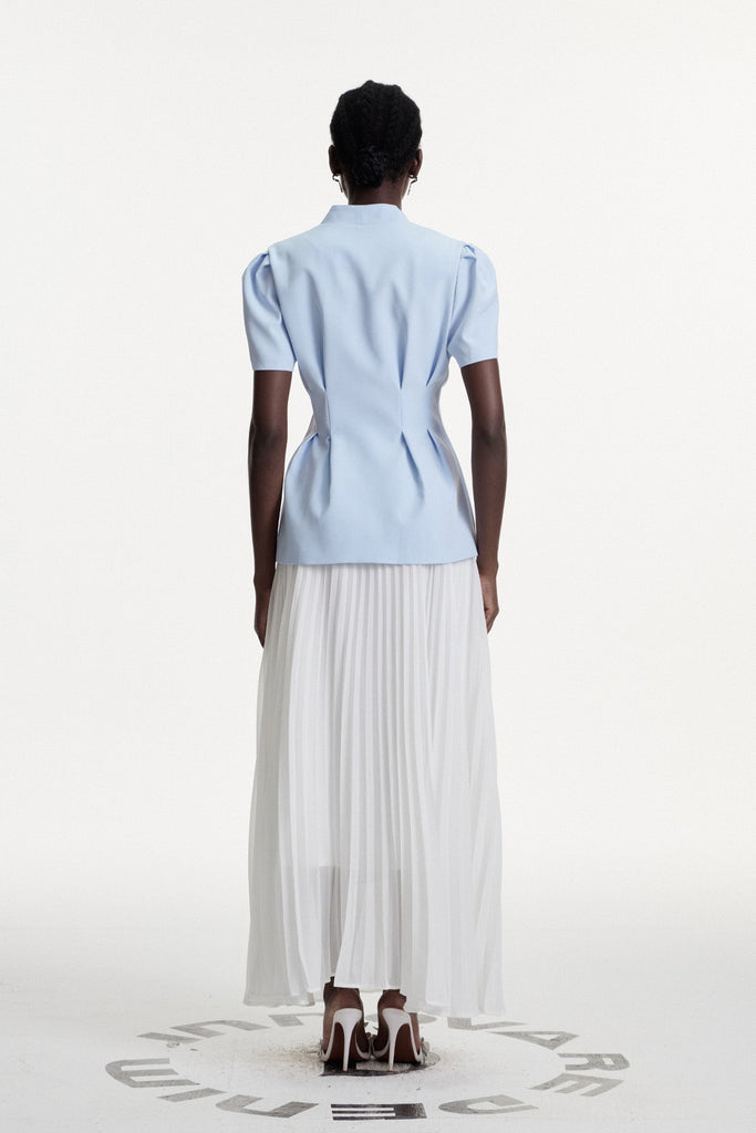 Stylish beautiful dress | Dalya Flower Ruch Top - Ideal for special occasions