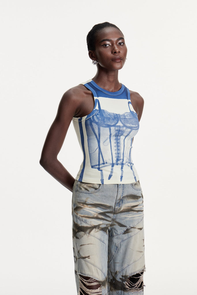 Damian Print Knit Top - Stylish beautiful dress for special occasions | Buy Online