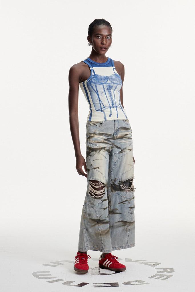 Stylish beautiful dress | Damian Print Knit Top - Ideal for special occasions