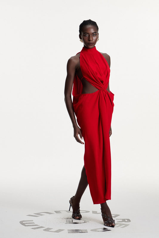 Damiano Ruch Cutout Maxi Dress