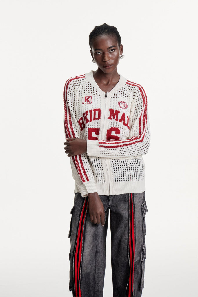 Damien Stripe Cutout  Knit Jacket - Stylish beautiful dress for special occasions | Buy Online