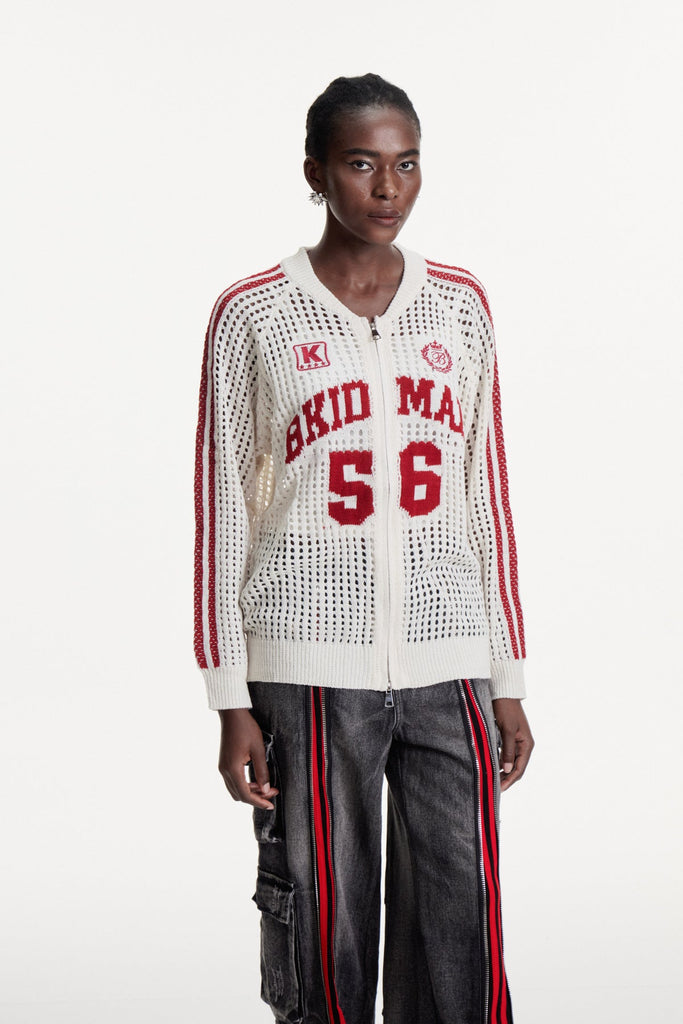 Stylish beautiful dress | Damien Stripe Cutout  Knit Jacket - Ideal for special occasions