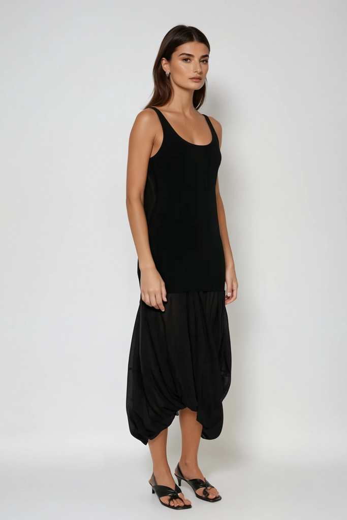 Damokles Deconstruct Ruch Midi Dress - Stylish beautiful dress for special occasions | Buy Online