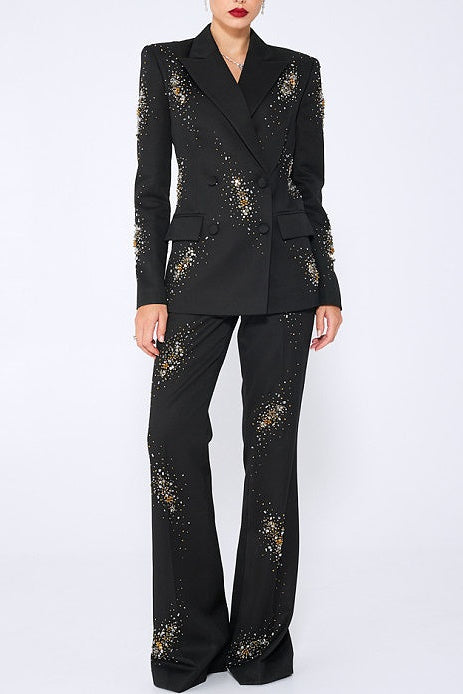Dana Diamante Blazer Set - Stylish beautiful dress for special occasions | Buy Online