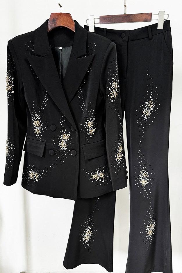 Stylish beautiful dress | Dana Diamante Blazer Set - Ideal for special occasions
