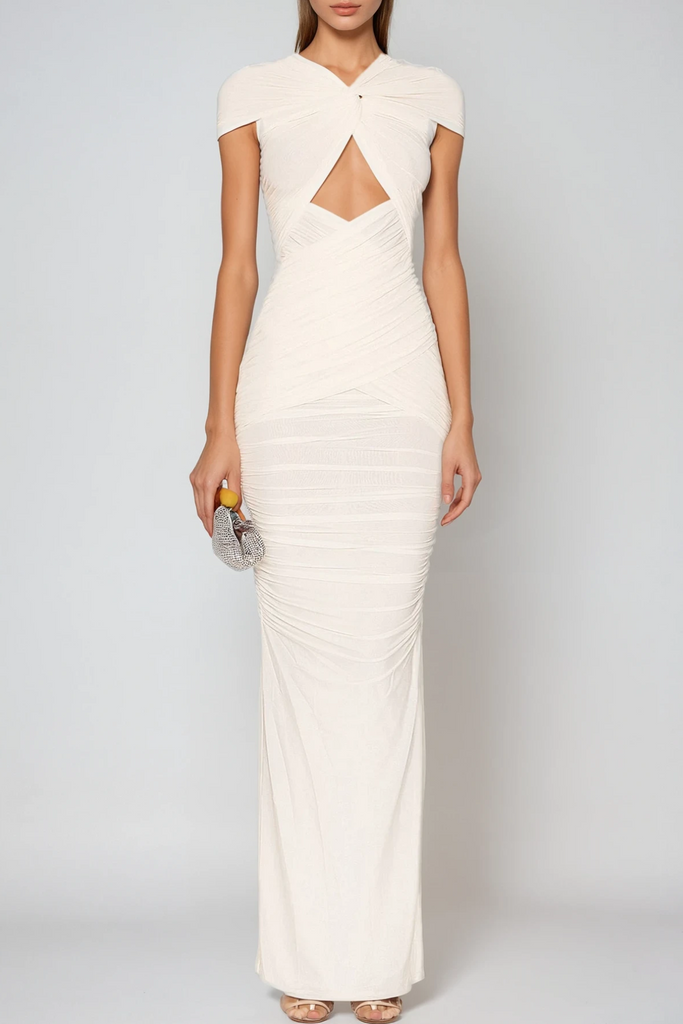 Shop  beautiful dress - Perfect for special occasions | Danai Cutout Ruched Maxi Dress