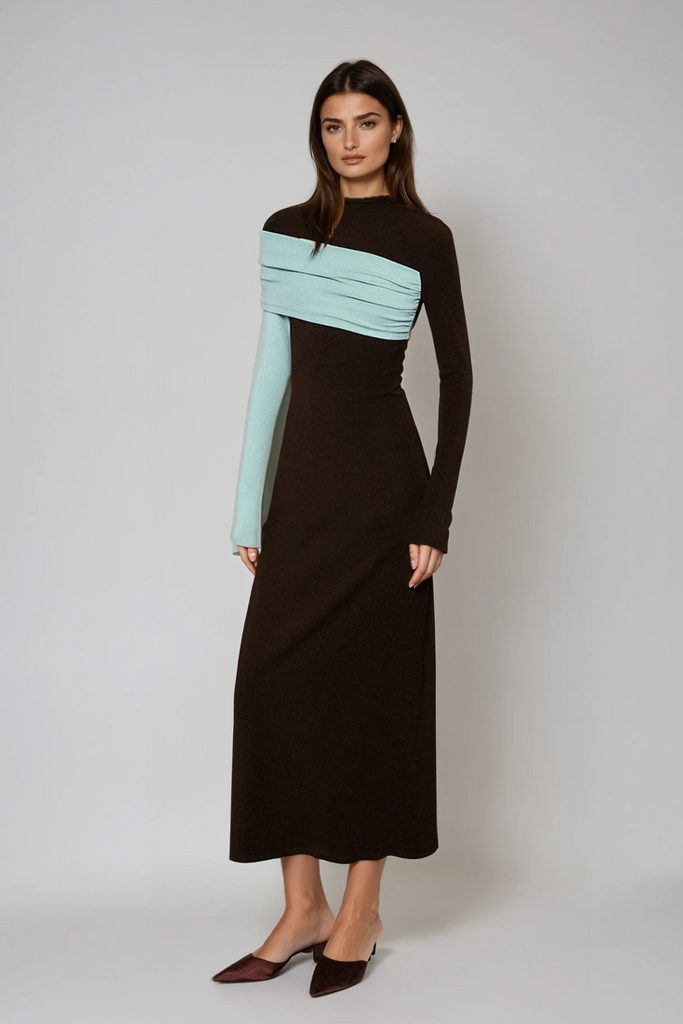 Stylish beautiful dress | Dane Bodycon Asymmetric Maxi Dress - Ideal for special occasions