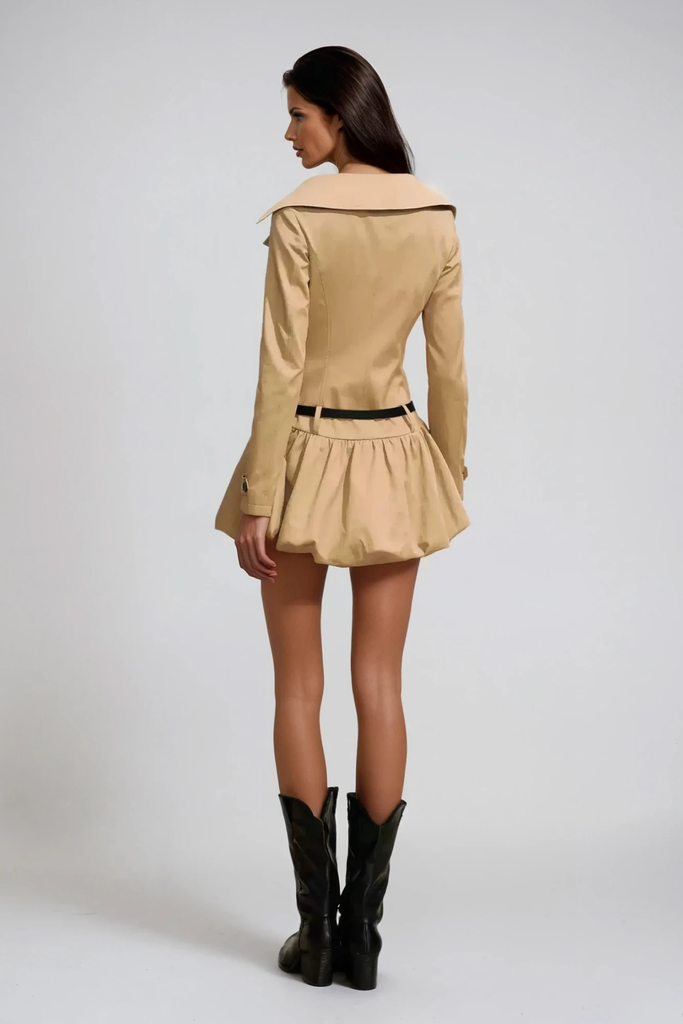 Stylish beautiful dress | Danial Trench Coat Bubble Dress - Ideal for special occasions