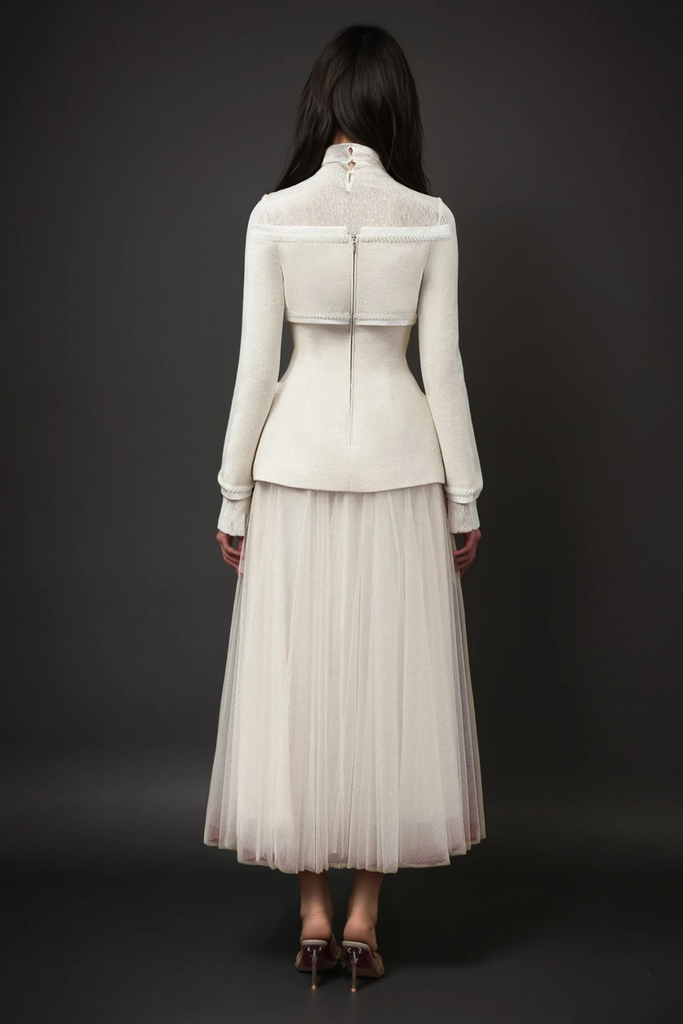 Stylish beautiful dress | Daniels off shoulder jacket - Ideal for special occasions