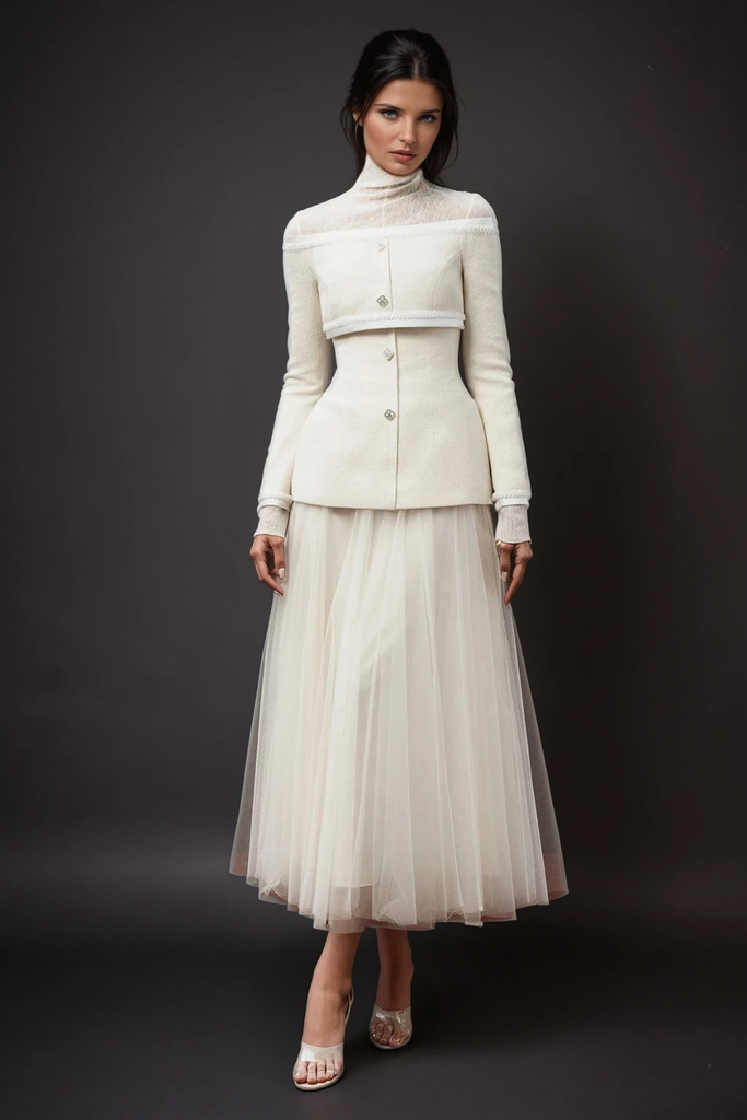 Daniels off shoulder jacket - Stylish beautiful dress for special occasions | Buy Online