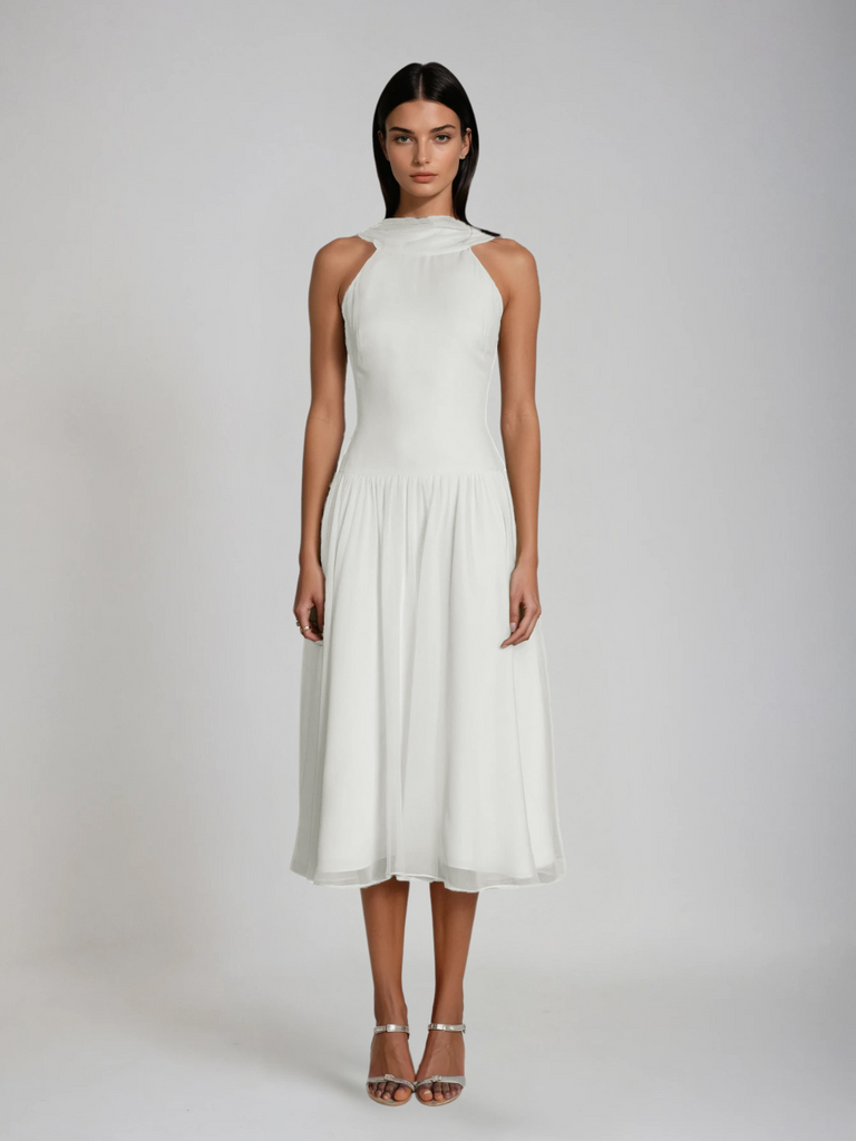 Danihel Ruch Midi Dress - Stylish beautiful dress for special occasions | Buy Online