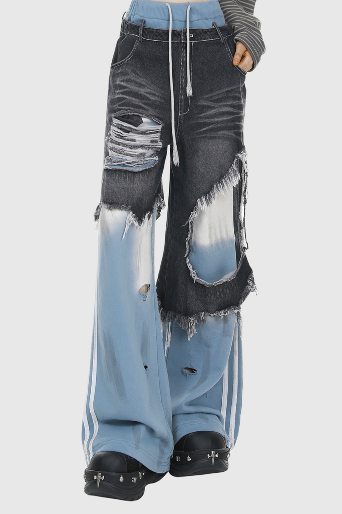 Stylish beautiful dress | Danijela Deconstruct Wide Leg Jeans - Ideal for special occasions