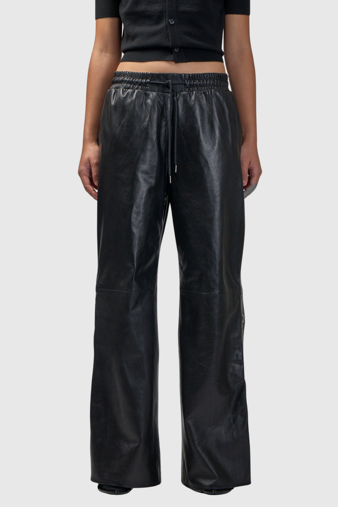 Danis Deconstruct Eyelet Leather Pants - Stylish beautiful dress for special occasions | Buy Online