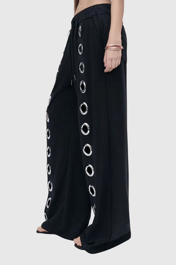Daniyal Eyelet Straight Pants - Stylish beautiful dress for special occasions | Buy Online
