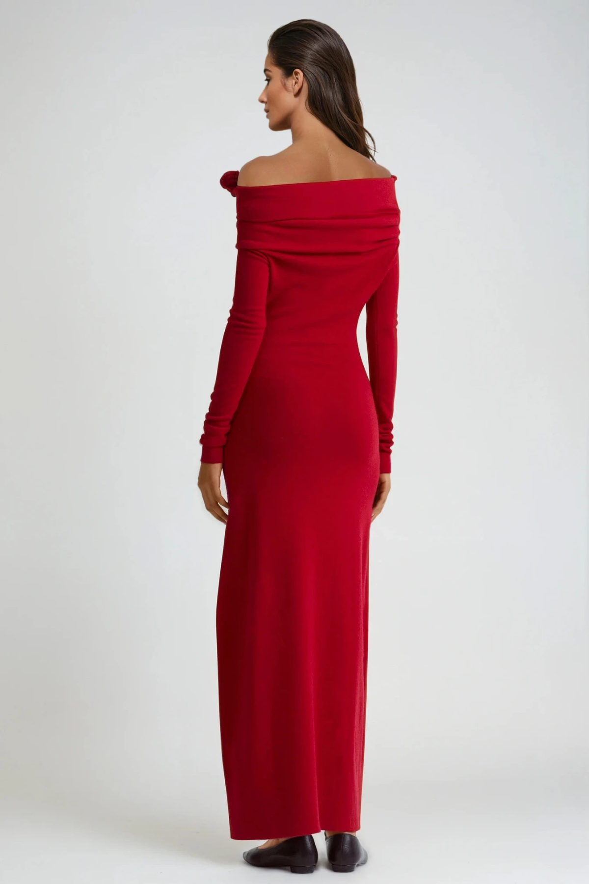 Darinka Flower Off Shoulder Maxi Dress