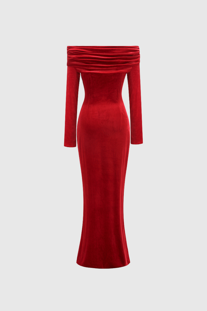 Stylish beautiful dress | Darinka Flower Off Shoulder Maxi Dress - Ideal for special occasions