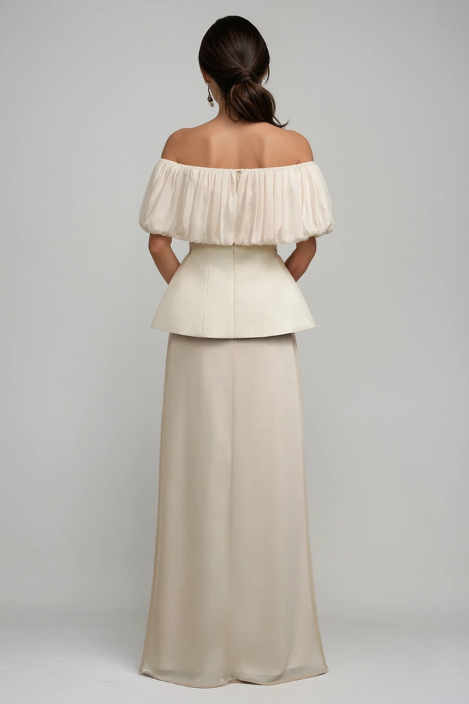 Stylish beautiful dress | Darius Ruch Off Shoulder Skirt Set - Ideal for special occasions