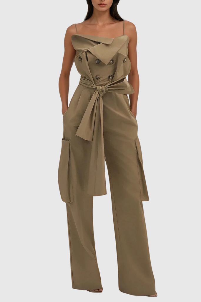 Shop  beautiful dress - Perfect for special occasions | Darrel Spaghetti Asymmetric Jumpsuit