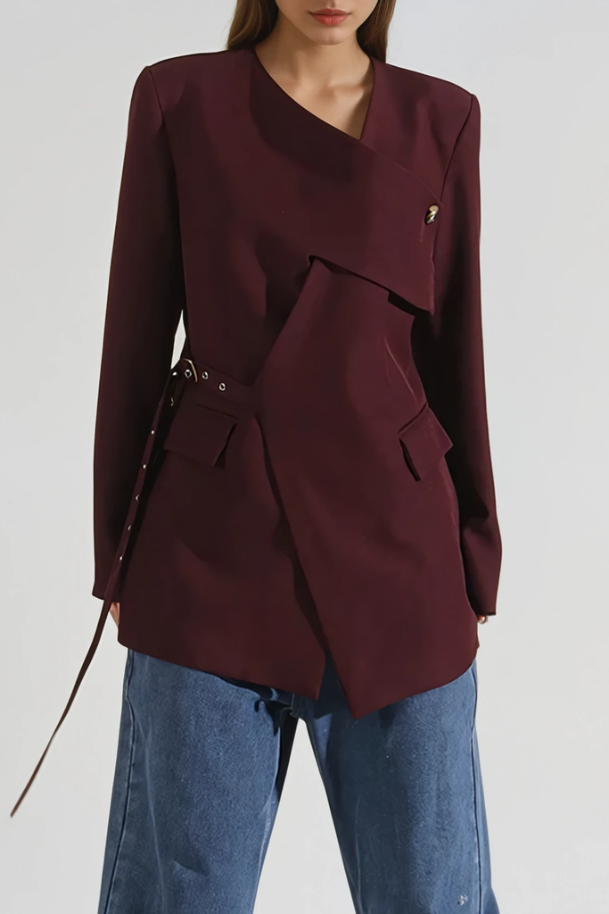 Shop  beautiful dress - Perfect for special occasions | Darrin V Neck Asymmetric Jacket