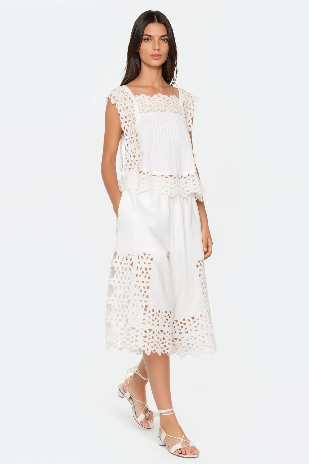 Dashiell Floral Eyelet Top