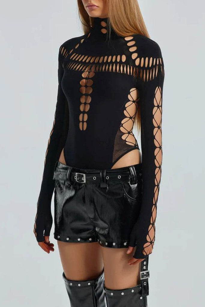 Shop  beautiful dress - Perfect for special occasions | Dayana Hollow Cobweb Bodysuit