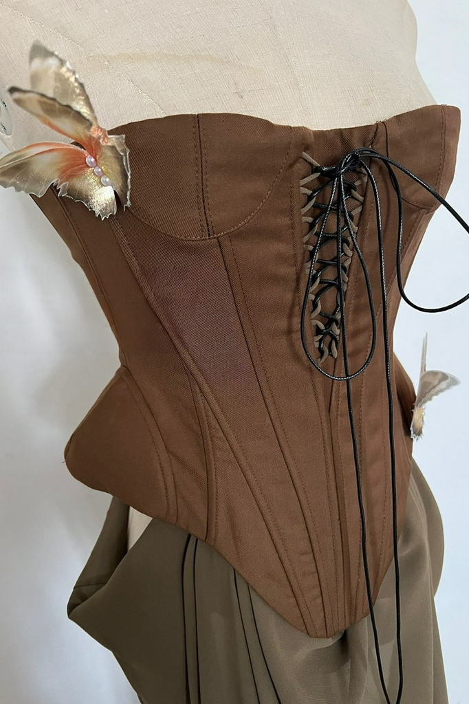 Stylish beautiful dress | Lillie Butterfly Corset Mesh Maxi Dress - Ideal for special occasions