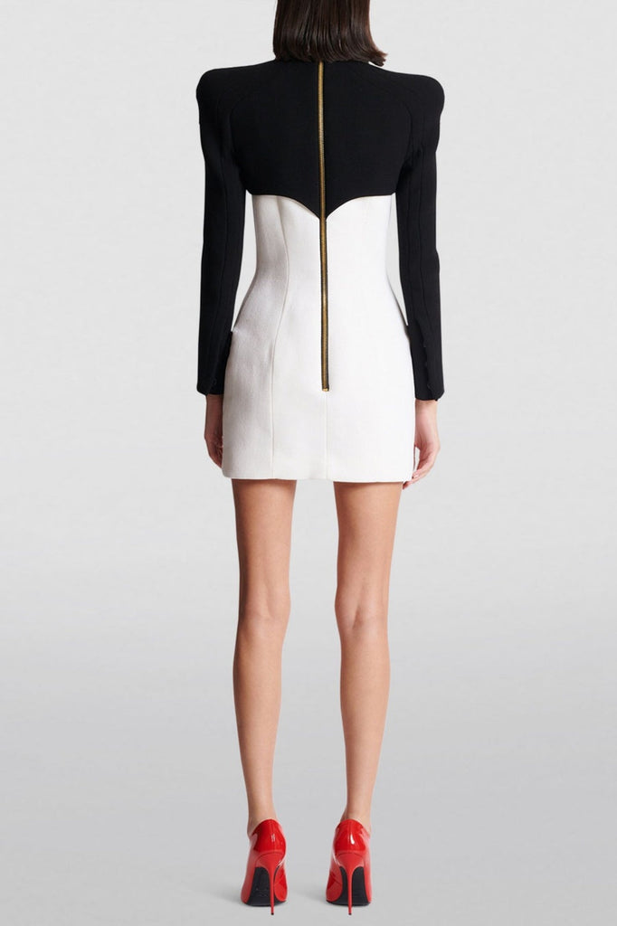 Stylish beautiful dress | Delpha Gold Buttond Mini Dress - Ideal for special occasions