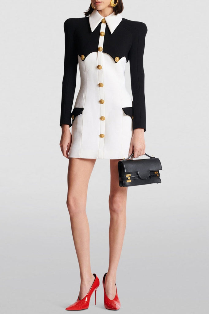 Shop  beautiful dress - Perfect for special occasions | Delpha Gold Buttond Mini Dress