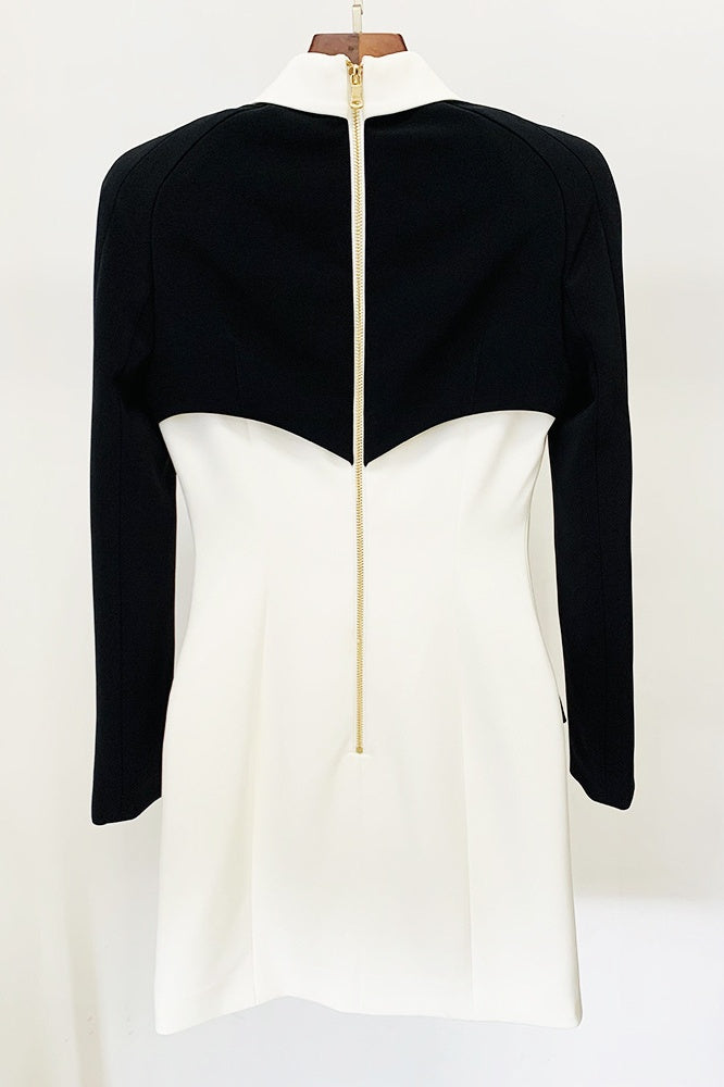 Stylish beautiful dress | Delpha Gold Buttond Mini Dress - Ideal for special occasions